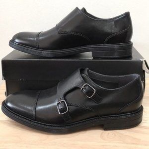 Bostonian Men’s monk straps Black Leather